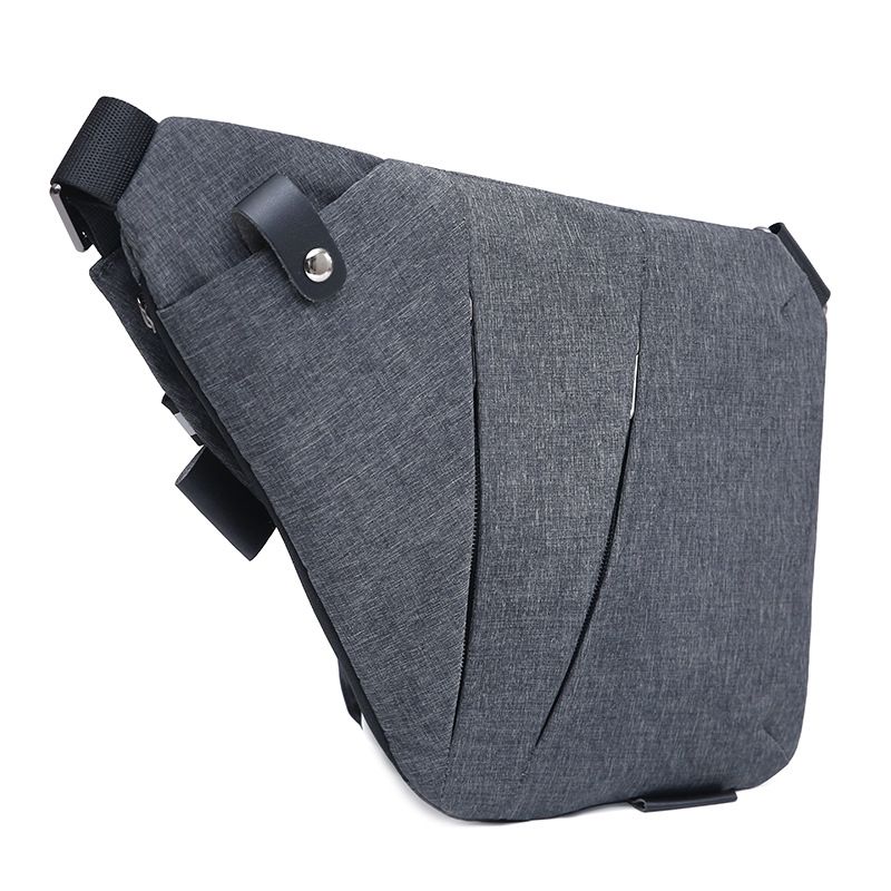 Men's Basic Solid Color Polyester Anti-theft Waist Bags