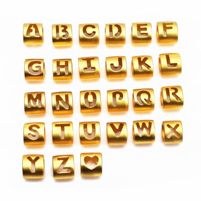 1 Piece 6 * 7mm Hole 3.5 * 4mm Copper Letter Spacer Bars