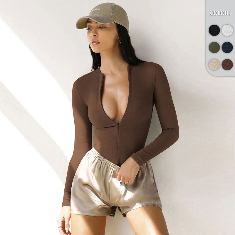 Women's Bodysuits Bodysuits Casual Basic Solid Color