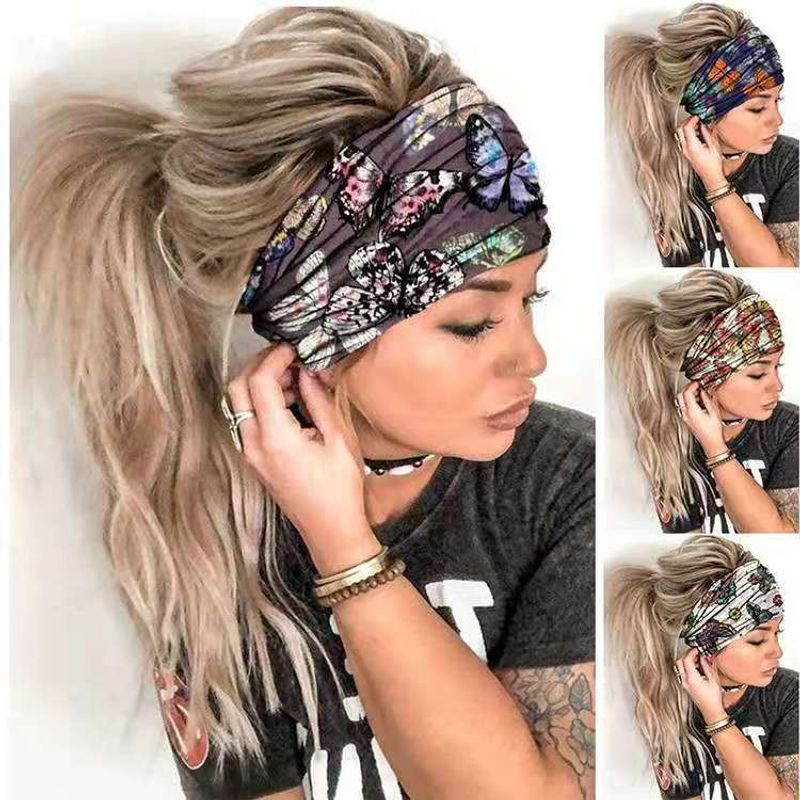 Women's Vacation Flower Polyester Hair Band