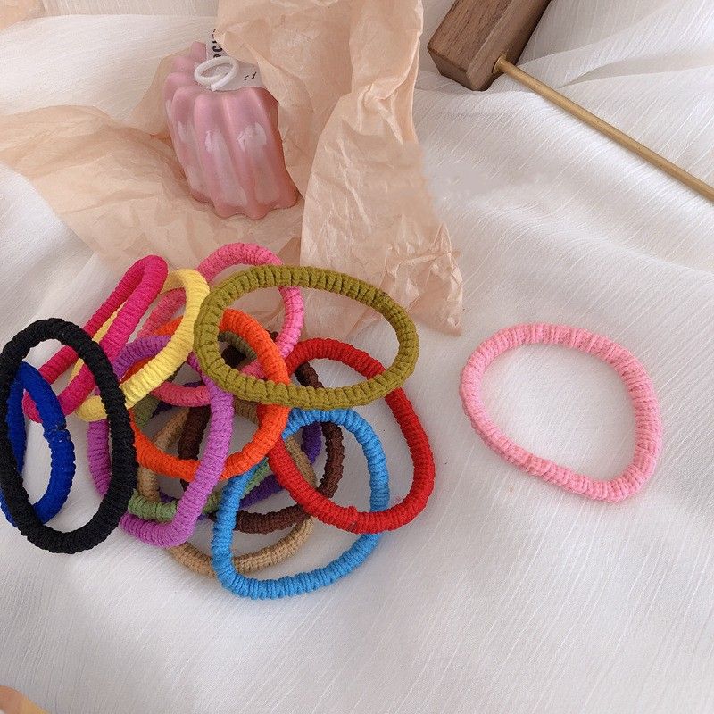 Women's Cute Solid Color Polyester Hair Tie