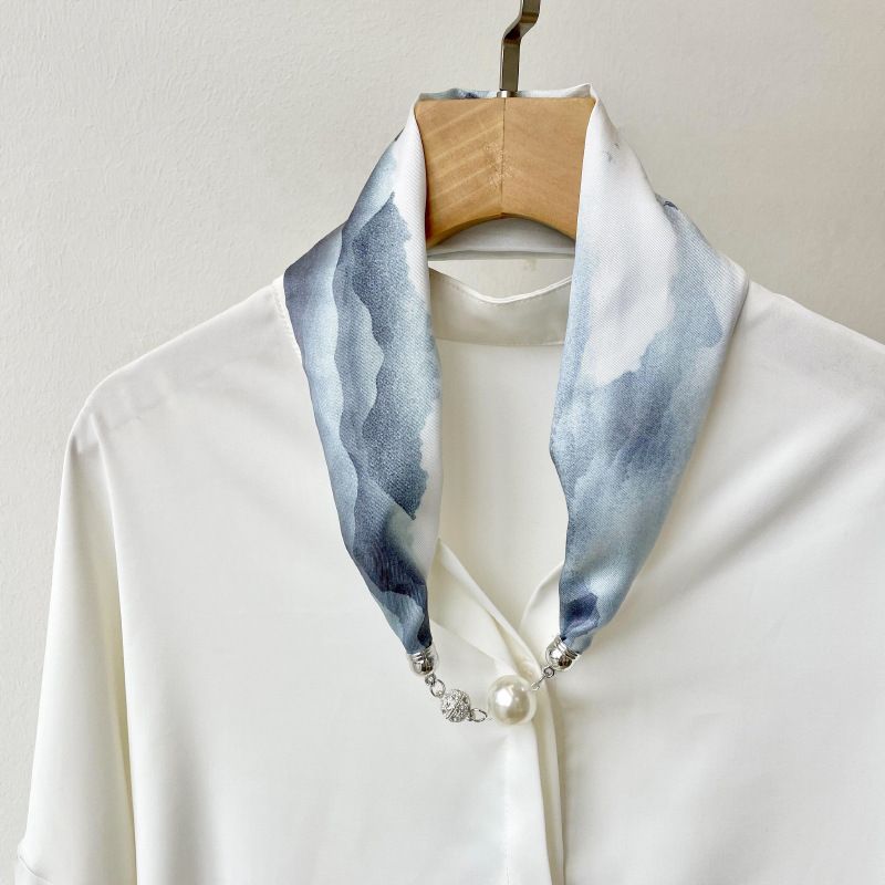 Women's Casual Color Block Imitated Silk Silk Scarf