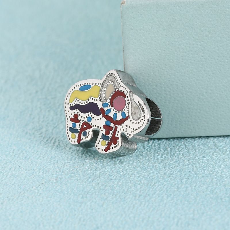 Cartoon Style Elephant Stainless Steel Jewelry Accessories