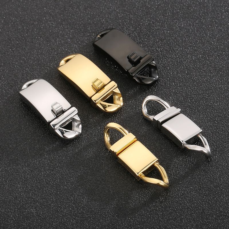 1 Piece Stainless Steel 18K Gold Plated Solid Color