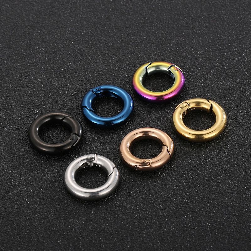 3 Pieces Stainless Steel 18K Gold Plated Solid Color