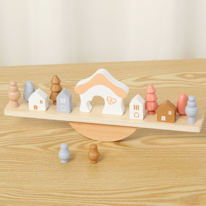 Building Toys Baby(0-2years) Color Block Wood Toys