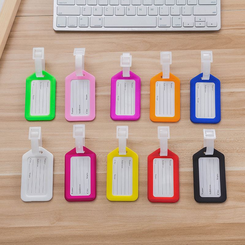 Plastic Solid Color Luggage Tag