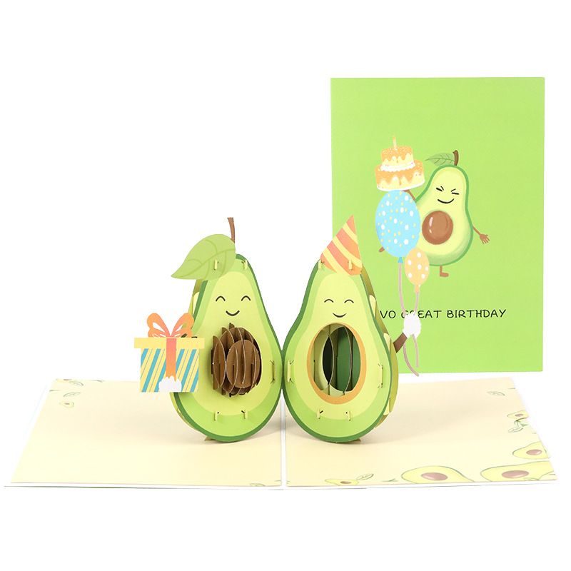 Birthday Cute Fruit Paper Party Card
