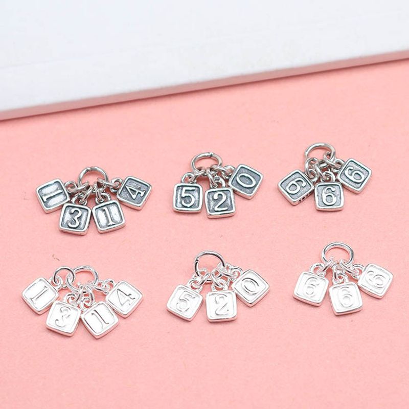 Streetwear Letter Sterling Silver Valentine's Day Jewelry Accessories