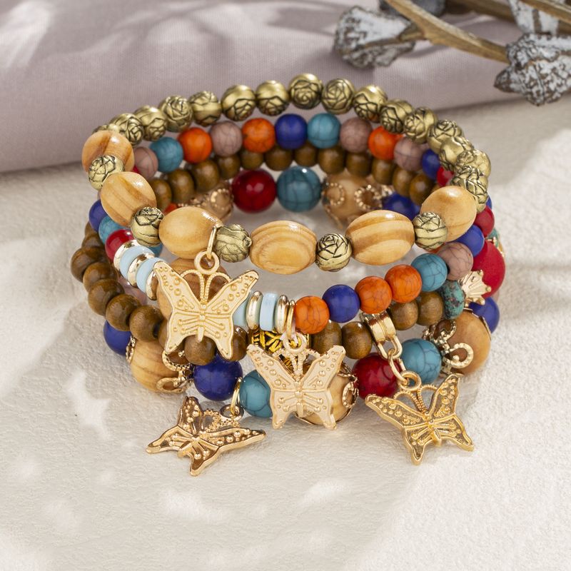 Vintage Style Butterfly Alloy Wholesale Bracelets