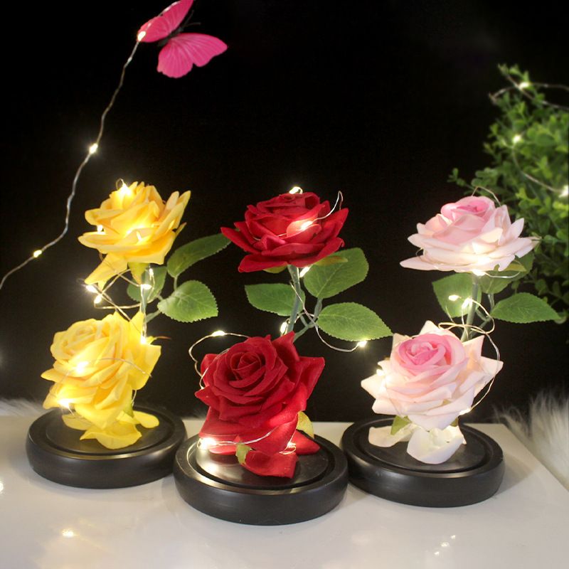 Weihnachten Valentinstag Muttertag Süß Süss Blume Glas Flanell Abschluss Gruppe Datum Ornamente