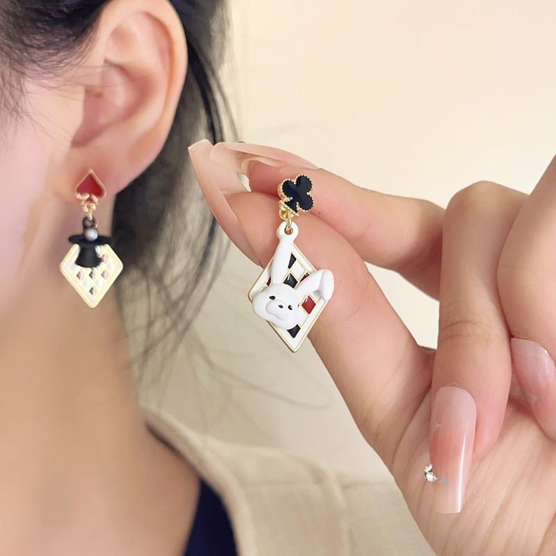 1 Pair Simple Style Classic Style Color Block Plating Alloy Gold Plated Drop Earrings