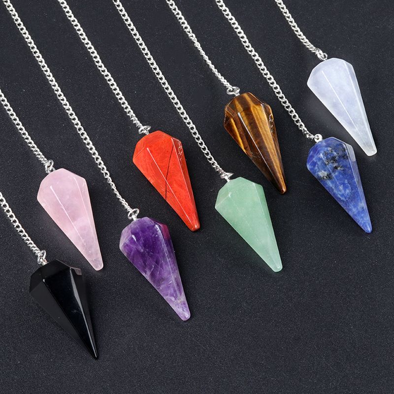 Simple Style Solid Color Artificial Gemstones Copper Pendant Necklace