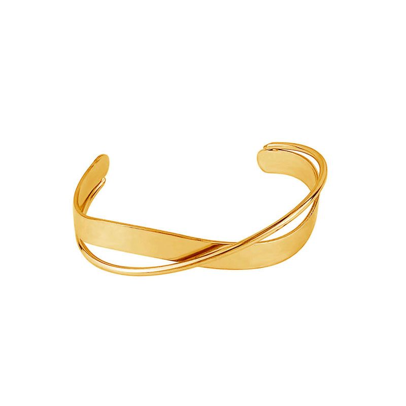 1 Piece Simple Style Solid Color Metal Women's Bangle