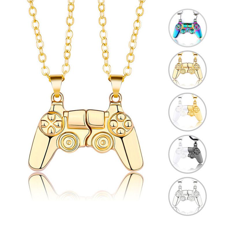 Fashion Game Console Alloy Plating Couple Pendant Necklace