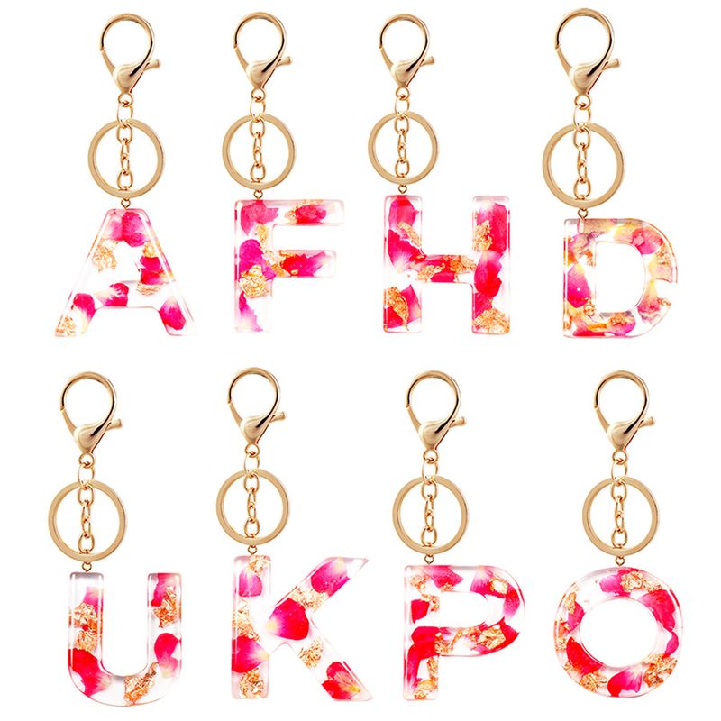 1 Piece Fashion Letter Alloy Epoxy Unisex Bag Pendant Keychain