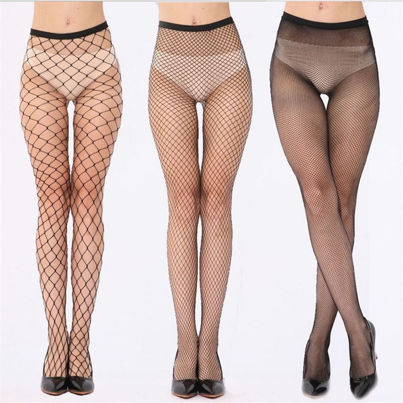 Women's Sexy Solid Color Velvet Spandex Mesh Tights 1 Piece