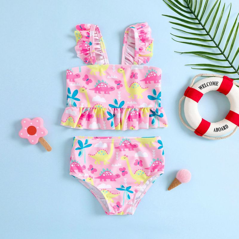 Cute Clouds Dinosaur Polyester Baby Clothing Sets