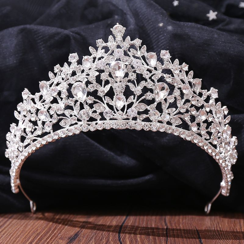 Fashion Crown Alloy Inlay Rhinestones Crown 1 Piece