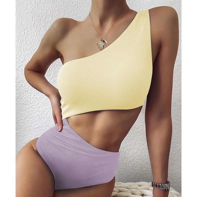 Frauen Mode Einfarbig Nylon Tankinis