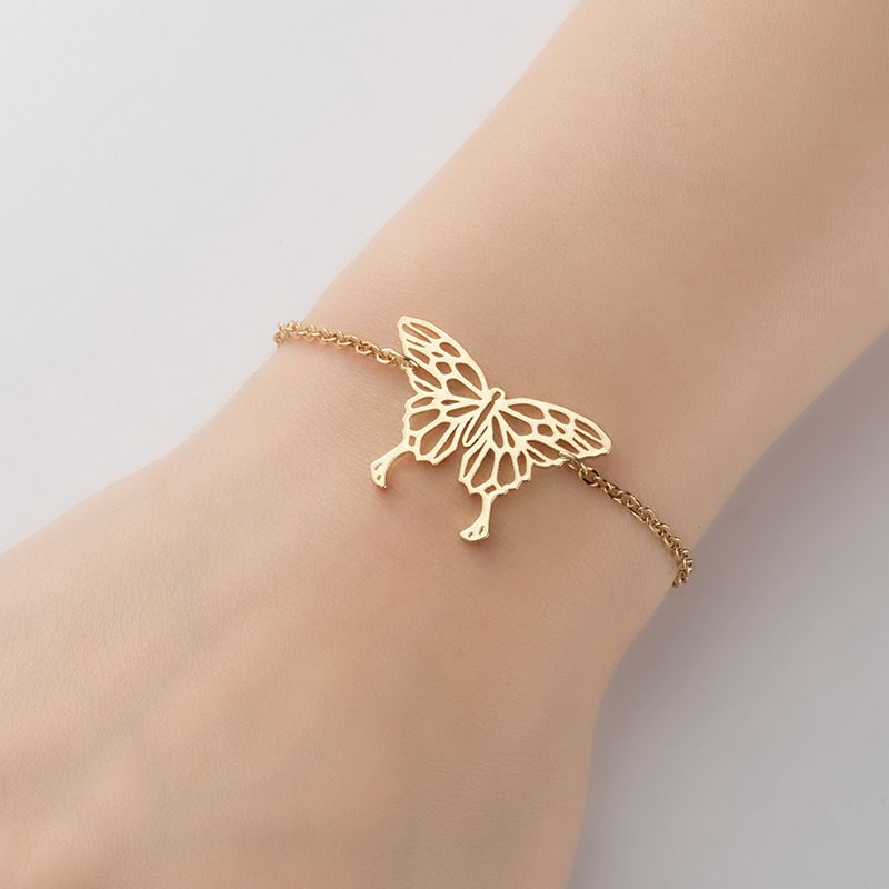 Acier Au Titane Style Simple Papillon Bracelets