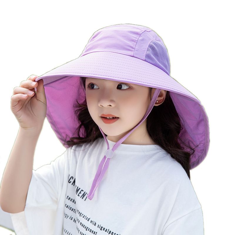 Kinder Unisex Basis Einfarbig Eimer Hut