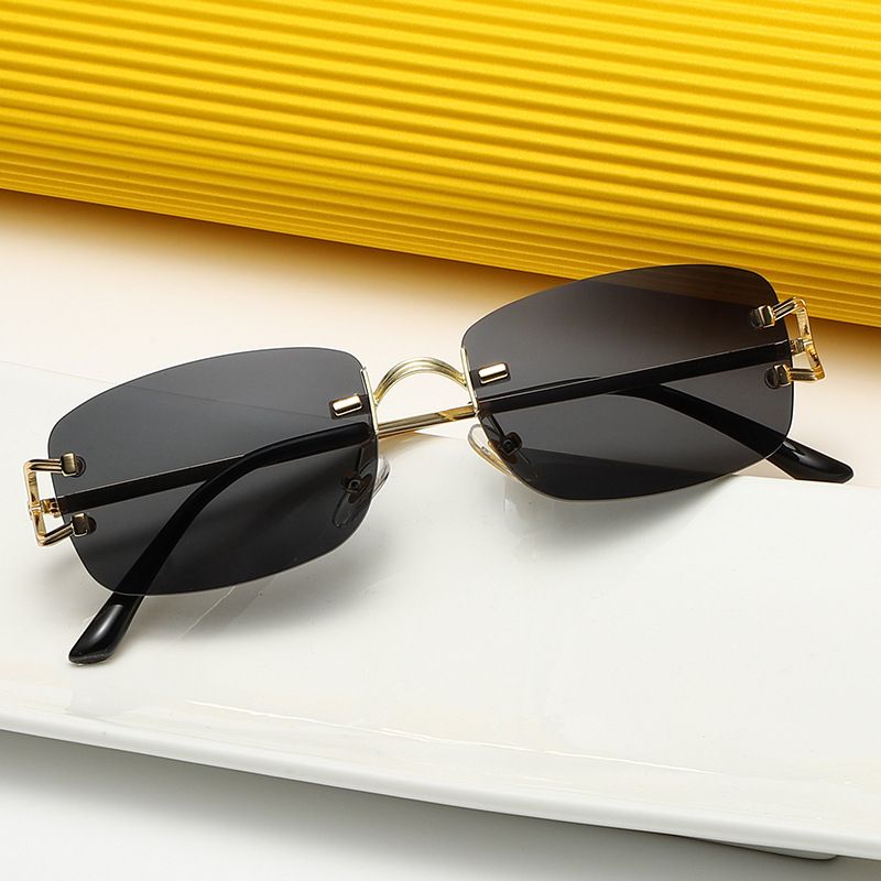 Casual Geometric Pc Square Frameless Women's Sunglasses