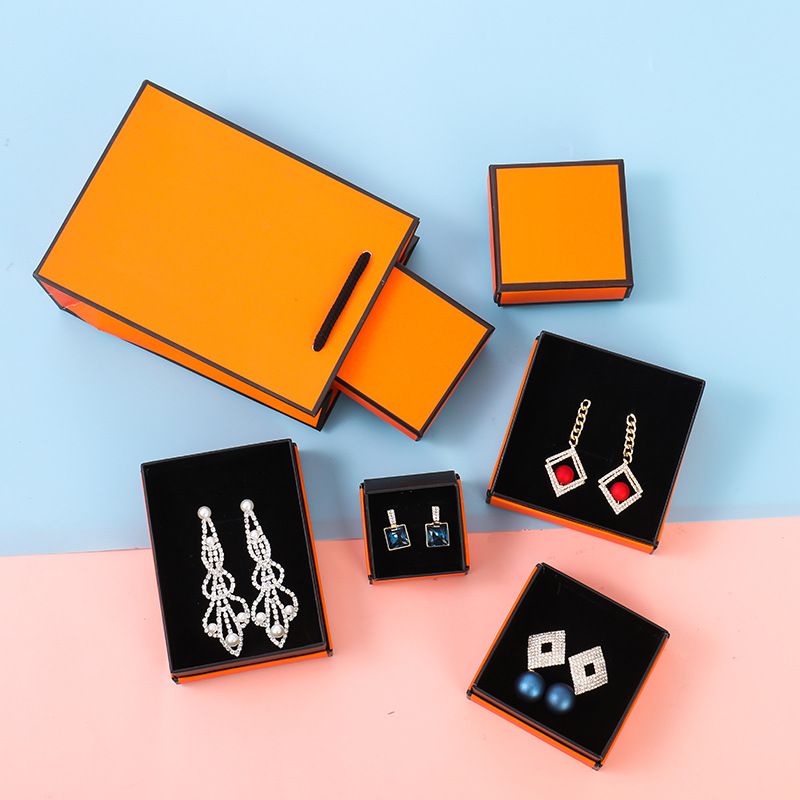 1 Piece Fashion Geometric Paper Jewelry Boxes