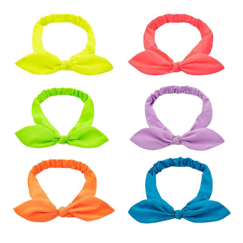 Simple Style Bow Knot Cloth Pleated Hair Band 1 Piece