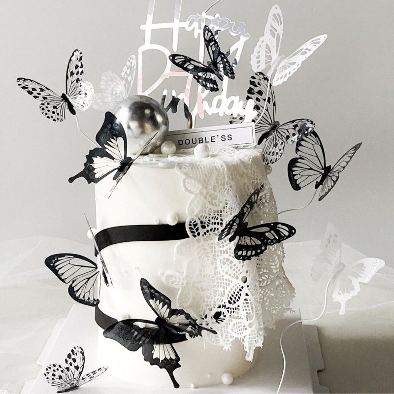 Birthday Butterfly Plastic Decorative Props