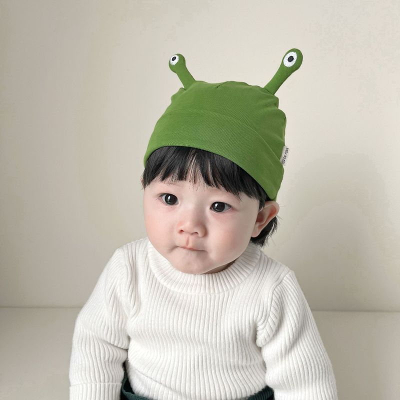 Kinder Unisex Mode Einfarbig Patchwork Babymütze