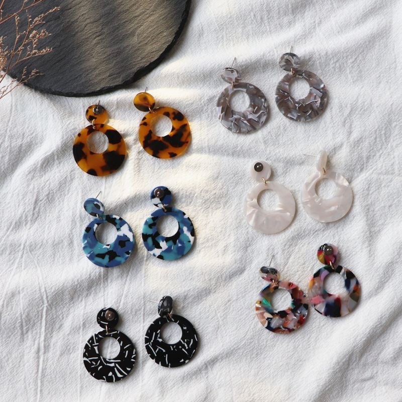 1 Pair Fashion Geometric Arylic Women's Drop Earrings