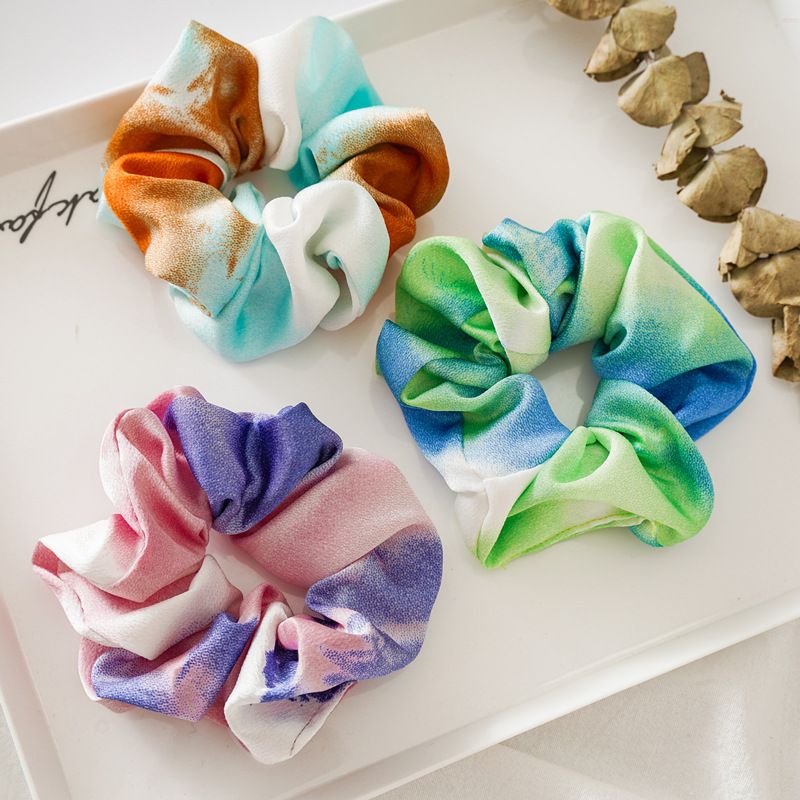 Fashion Multicolor Cloth Printing Hair Tie 1 Piece