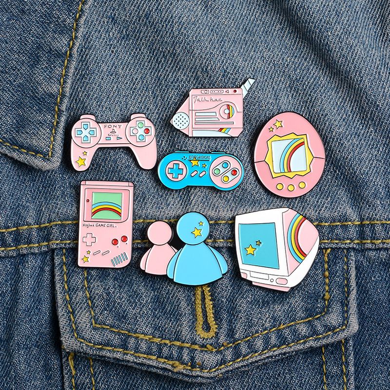 Fashion Game Console Alloy Stoving Varnish Unisex Brooches