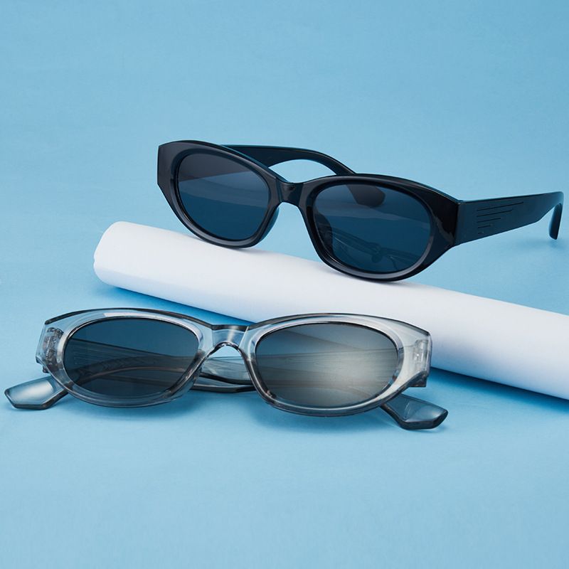 Streetwear Geometric Ac Cat Eye Full Frame Women's Sunglasses
