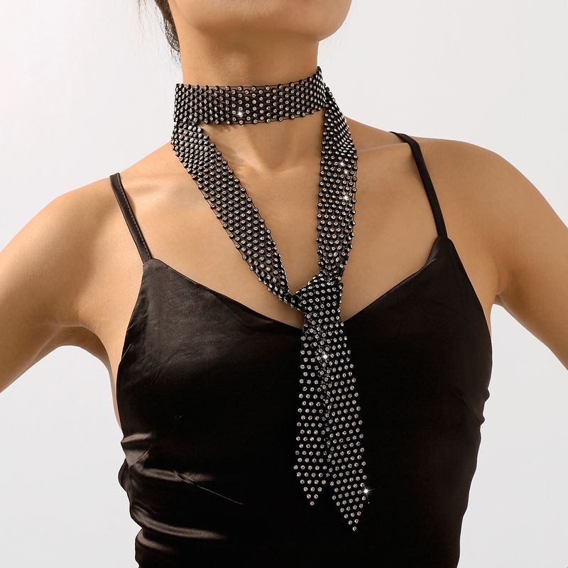 1 Piece Fashion Bowtie Resin Rhinestone Plating Women's Sweater Chain