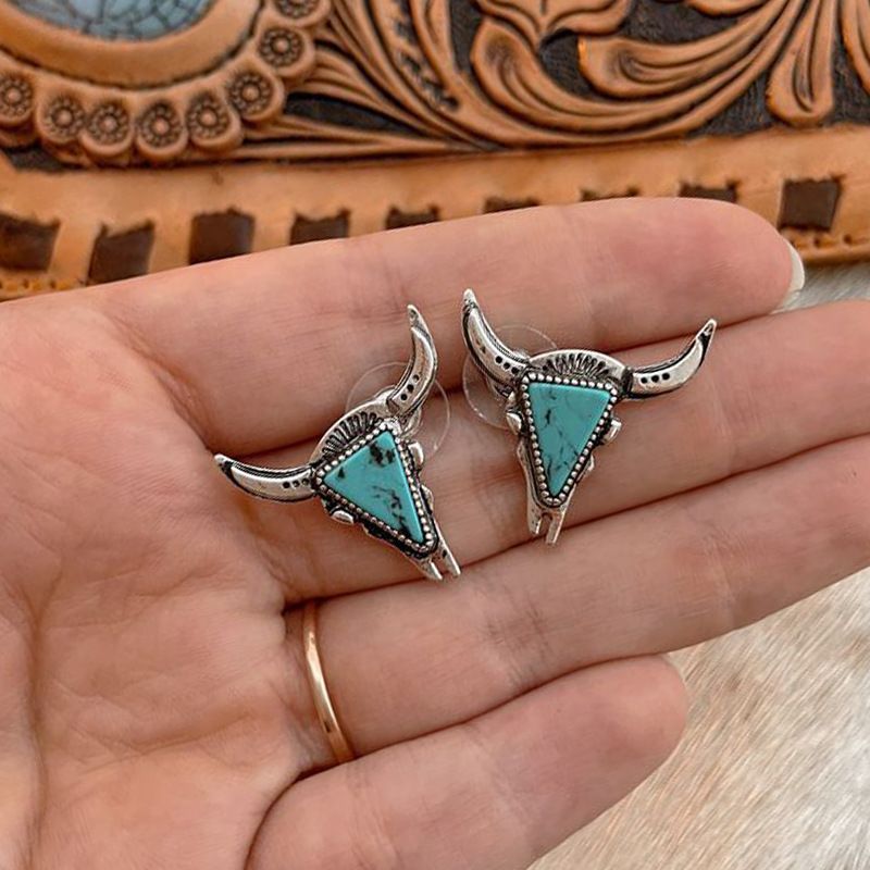 1 Pair Ethnic Style Animal Plating Alloy Drop Earrings