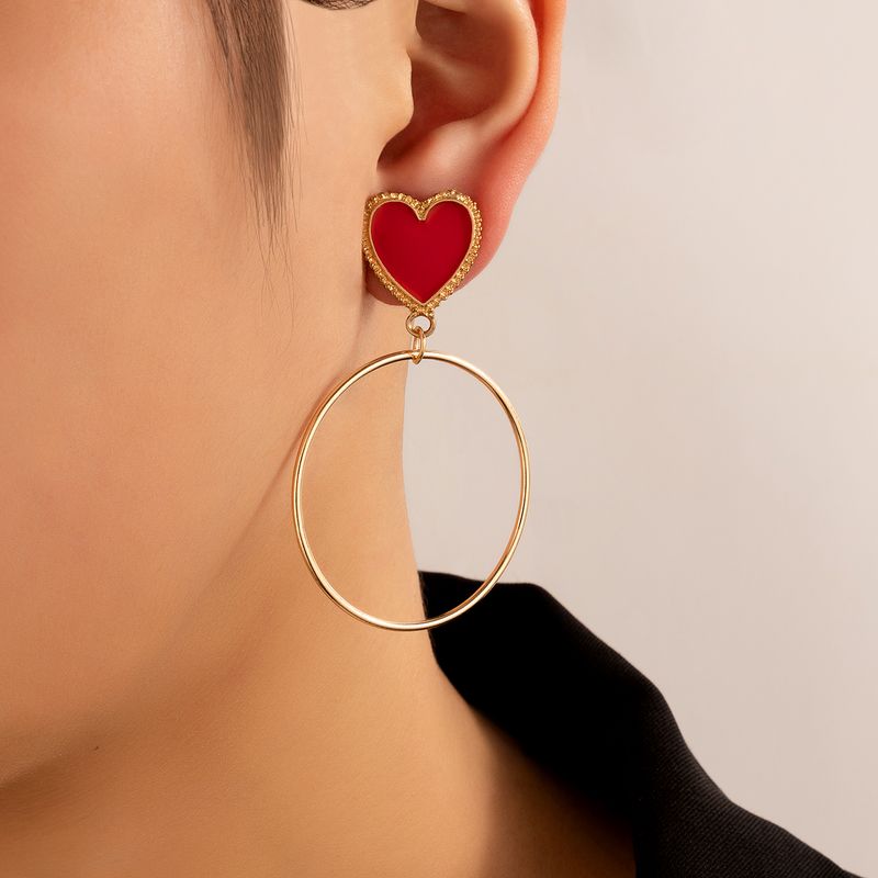 Simple Style Round Plating Alloy Earrings