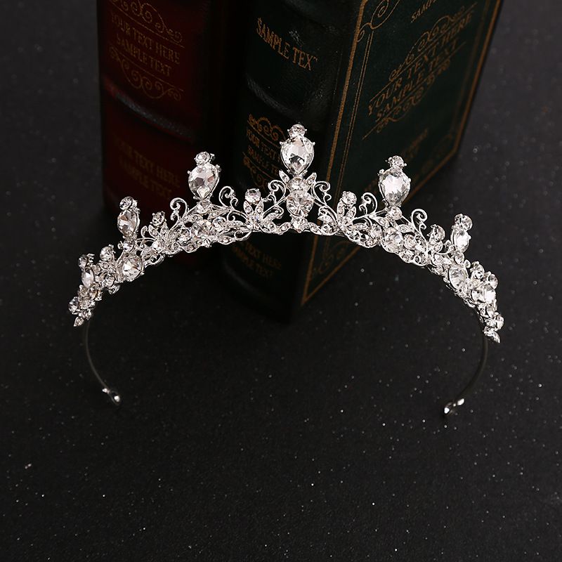Bridal Crown Alloy Plating Rhinestones Crown