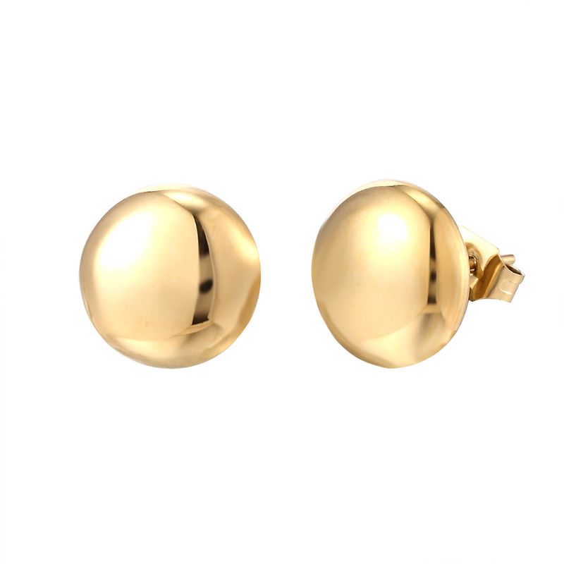 1 Paar Süß Einfarbig Titan Stahl Ohrringe