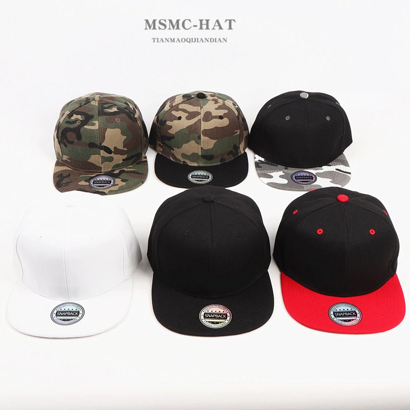 Unisex Fashion Color Block Solid Color Camouflage Flat Eaves Baseball Cap
