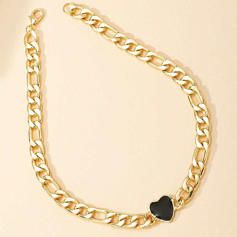1 Piece Fashion Heart Shape Alloy Plating Women's Necklace