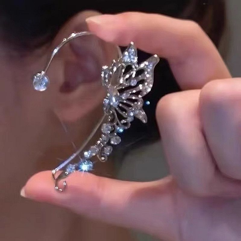 1 Piece Fashion Butterfly Alloy Copper Plating Zircon Women's Ear Hook