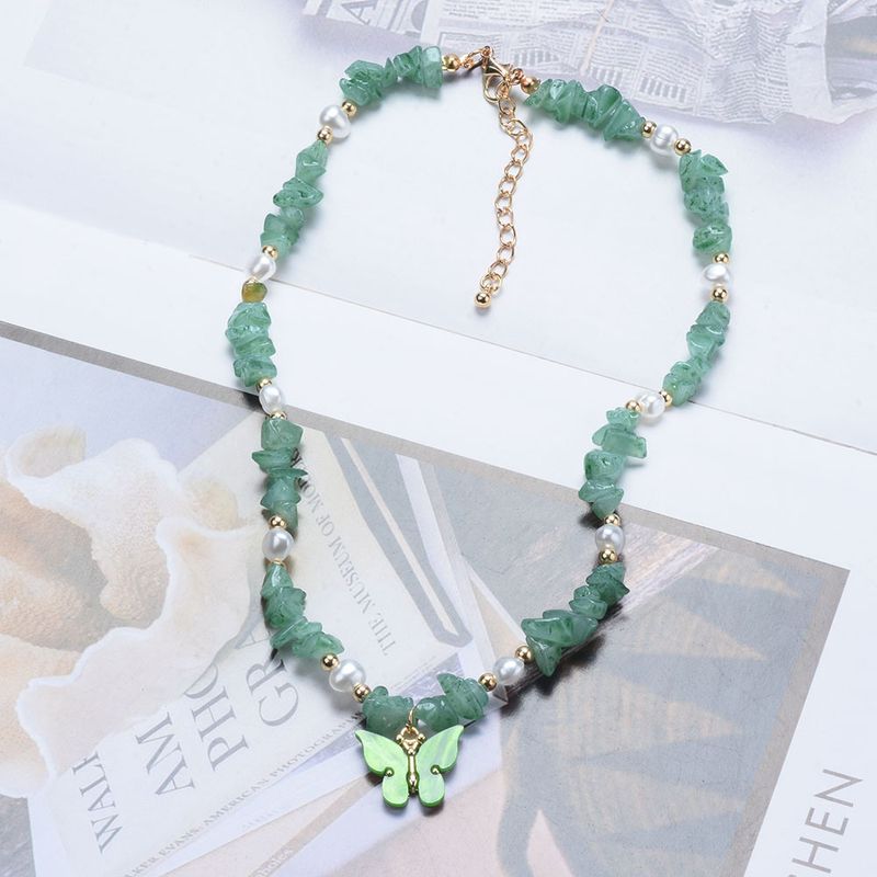 Fashion Butterfly Alloy Plating Necklace 1 Piece