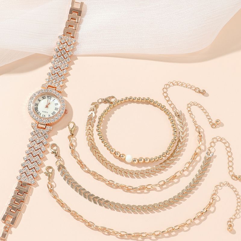 Moda Color Sólido Hebilla De Joyería Cuarzo Relojes De Mujer