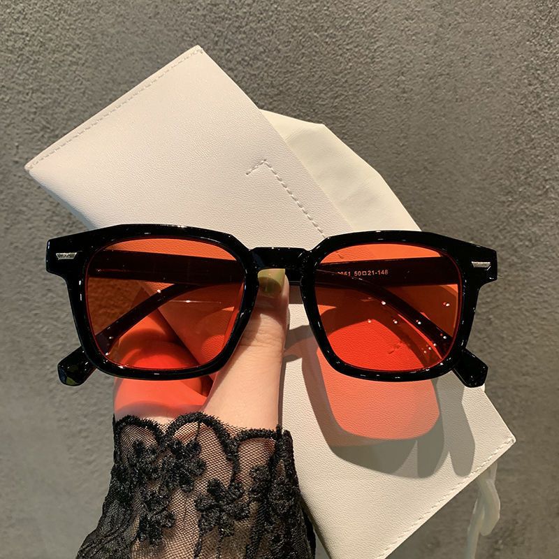 Retro Resina Cuadrado Fotograma Completo Gafas De Sol Mujer