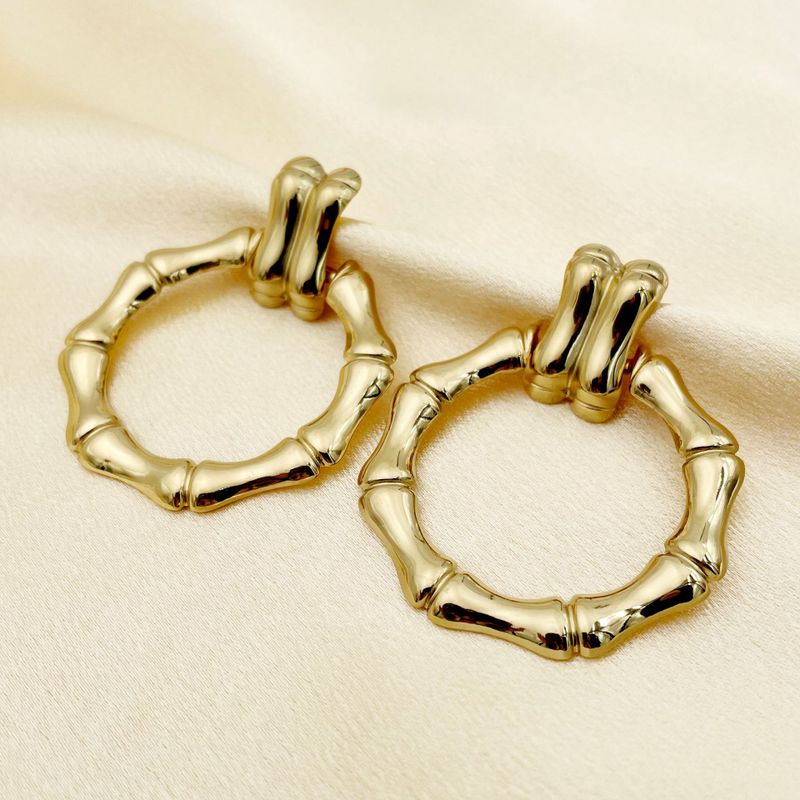 Fashion Geometric Stainless Steel Plating Ear Studs 1 Pair