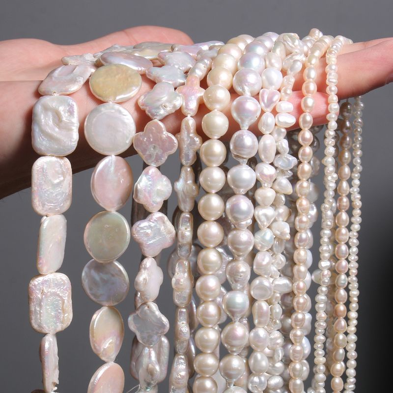 Elegant Solid Color Freshwater Pearl Knitting Jewelry Accessories 1 Piece
