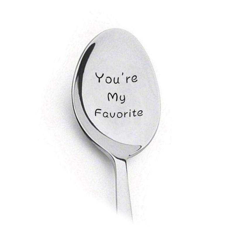 Valentine's Day Fashion Letter Stainless Steel Metal Spoon