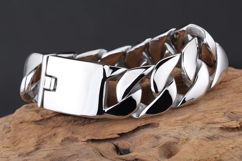 Mode Géométrique Acier Au Titane Placage Bracelets 1 Pièce